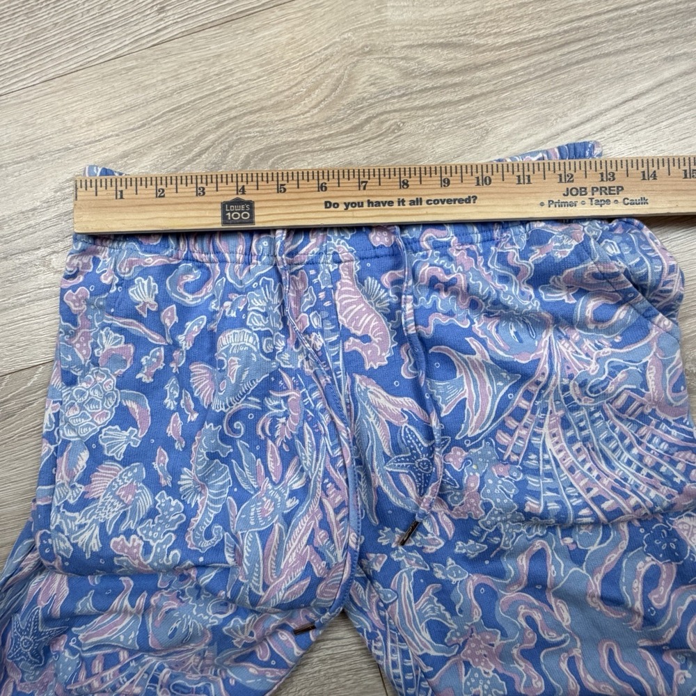 Lilly Pulitzer Enora Knit Pants Sz XS Boca Blue Sea What I Sea Jogger New - Picture 3 of 6